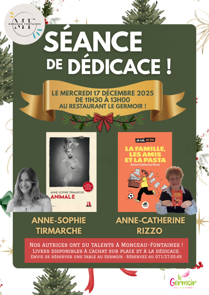 Affiche séance de dédicace 